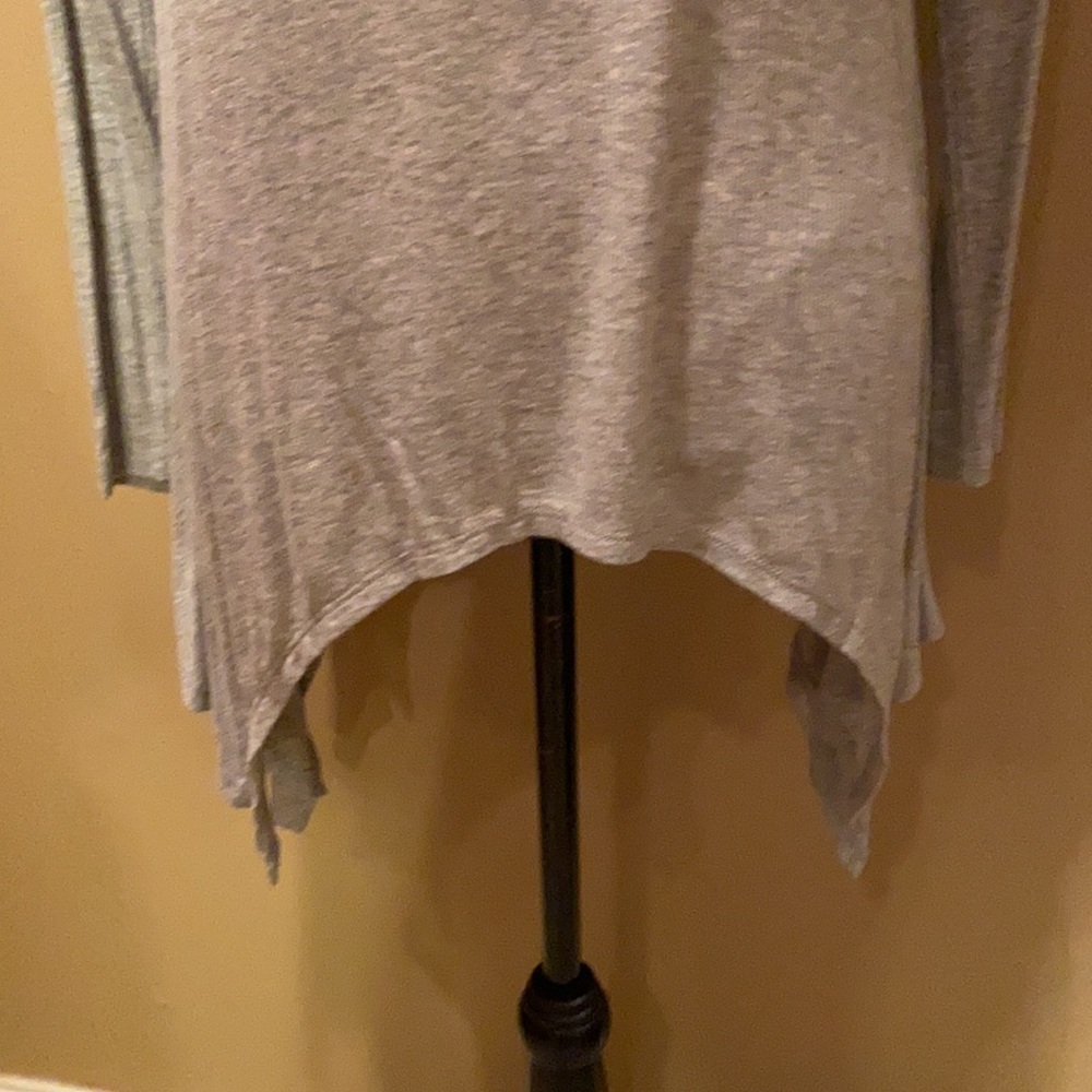 Grace & Lace gray ribbed long sleeve shirt size‎ S NWT - Picture 4 of 6